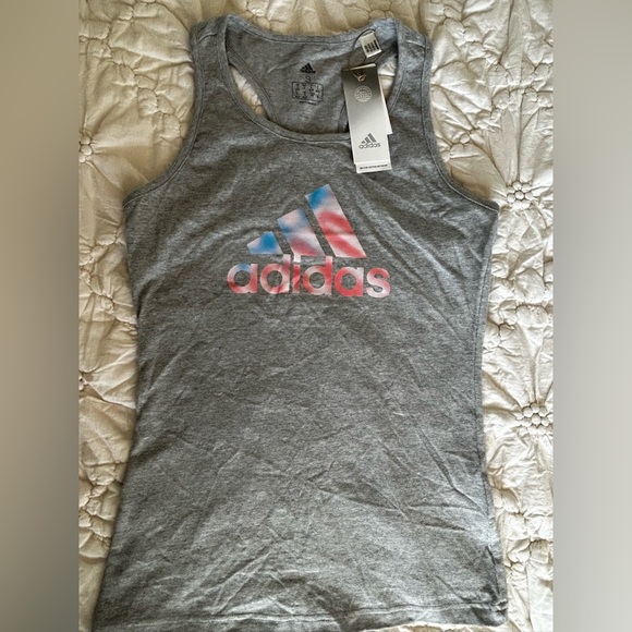 NWT Adidas logo multi sport women racer back tank top - Picture 1 of 5